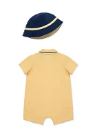 Baby Boys Puppies Romper with Hat