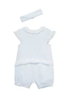 Baby Girls Daisy Romper with Headband