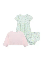 Baby Girls Bunny Garden Dress Set with Bloomers