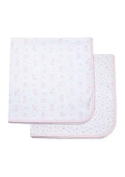 Baby Girls Bunnies Receiving Blanket - 2 Pack