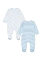 Baby Boys Playtime Printed Footie Pajamas - 2 Pack