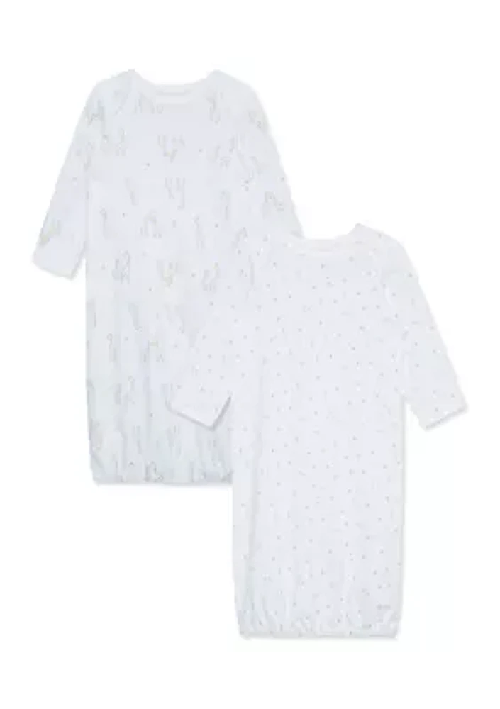 Baby Boys Funtime Printed Nightgowns - 2 Pack