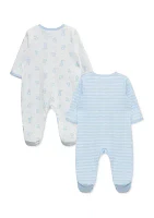 Baby Boys Cuddles 2 Pack Footies