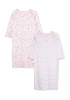 Baby Girls Tulips Nightgowns - 2 Pack