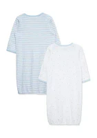 Baby Boys Snuggly Nightgowns - 2 Pack