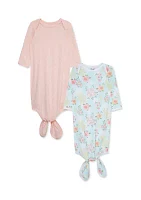 Baby Girls Meadow Knot Nightgowns - 2 Pack