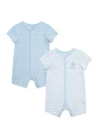 Baby Boys Printed Rompers - 2 Pack