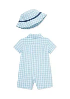 Baby Boys Sailor Romper with Hat