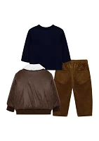 Baby Boys Aviator Jacket Set