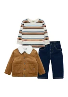 Baby Boys Coat 2 Piece Pajama Set