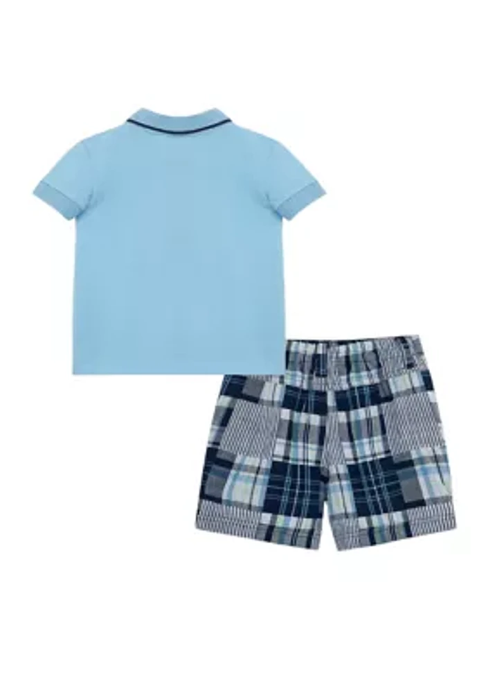 Baby Boys Car Polo Shirt and Shorts Set