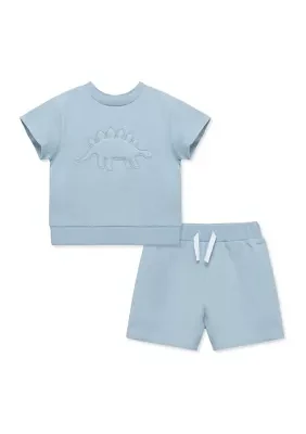 Baby Boys Dino 2 Piece Shorts Set