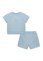 Baby Boys Dino 2 Piece Shorts Set