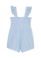 Baby Girls Seersucker Knit Romper