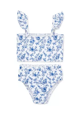 Baby Girls Floral Printed Swimsuit