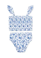 Baby Girls Floral Printed Swimsuit