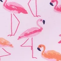 Baby Girls Flamingo Printed Swimsuit