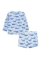 Baby Boys Whale Rashguard Swim Set