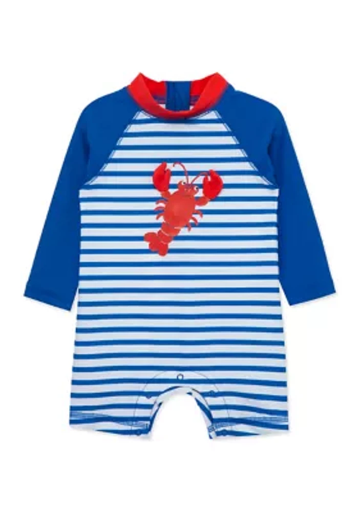 Baby Boys Lobster Long Sleeve Rashguard Suit