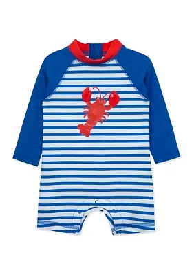 Baby Boys Lobster Long Sleeve Rashguard Suit