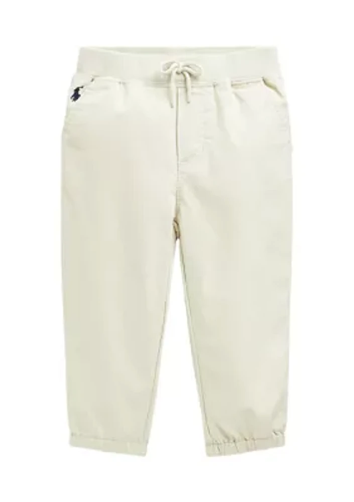 Baby Boys Cotton Twill Jogger Pants