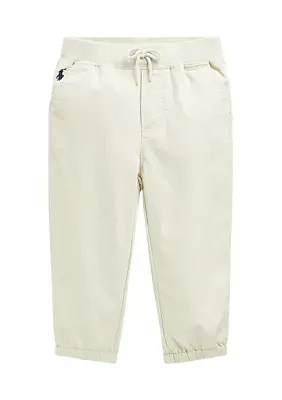 Baby Boys Cotton Twill Jogger Pants