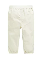 Baby Boys Cotton Twill Jogger Pants