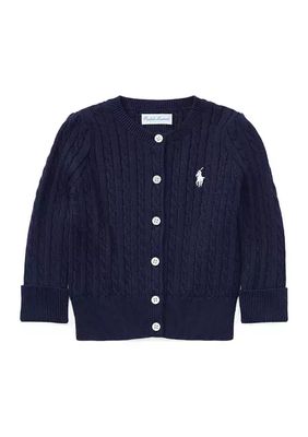 Cable-Knit Cotton Cardigan