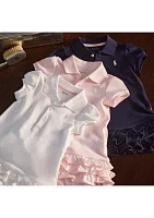 Baby Girls Ruffled Polo Dress & Bloomer