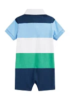 Baby Boys Striped Cotton Jersey Rugby Shortall