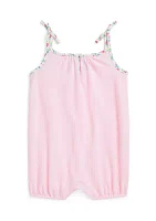 Baby Girls Knit Oxford Bubble Shortall