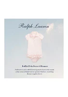 Baby Girls Ruffled Polo Dress & Bloomer