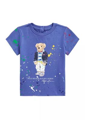 Baby Girls Polo Bear Cotton Jersey T-Shirt