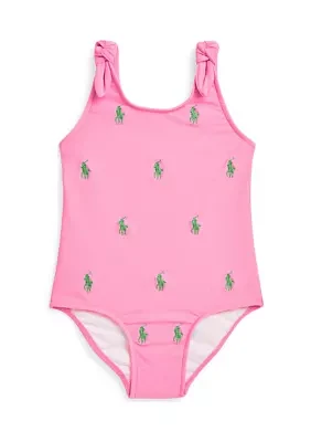 Baby Girls Polo Pony One Piece Swimsuit