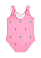 Baby Girls Polo Pony One Piece Swimsuit