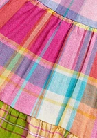 Baby Girls Plaid Cotton Madras Dress & Bloomer