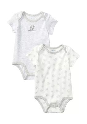 Baby Bear-Print Cotton Bodysuit 2-Pack