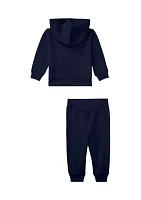 Baby Boys Polo Bear French Terry Hoodie & Pant Set