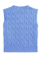 Baby Boys Cable-Knit Cotton Sweater Vest