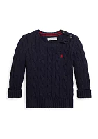 Baby Boys Cable Knit Cotton Sweater