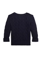 Baby Boys Cable Knit Cotton Sweater