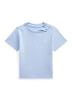 Baby Boys Cotton Jersey Crew Neck T-Shirt