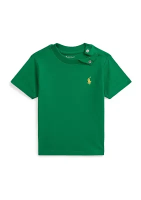 Baby Boys Cotton Jersey Crew Neck T-Shirt