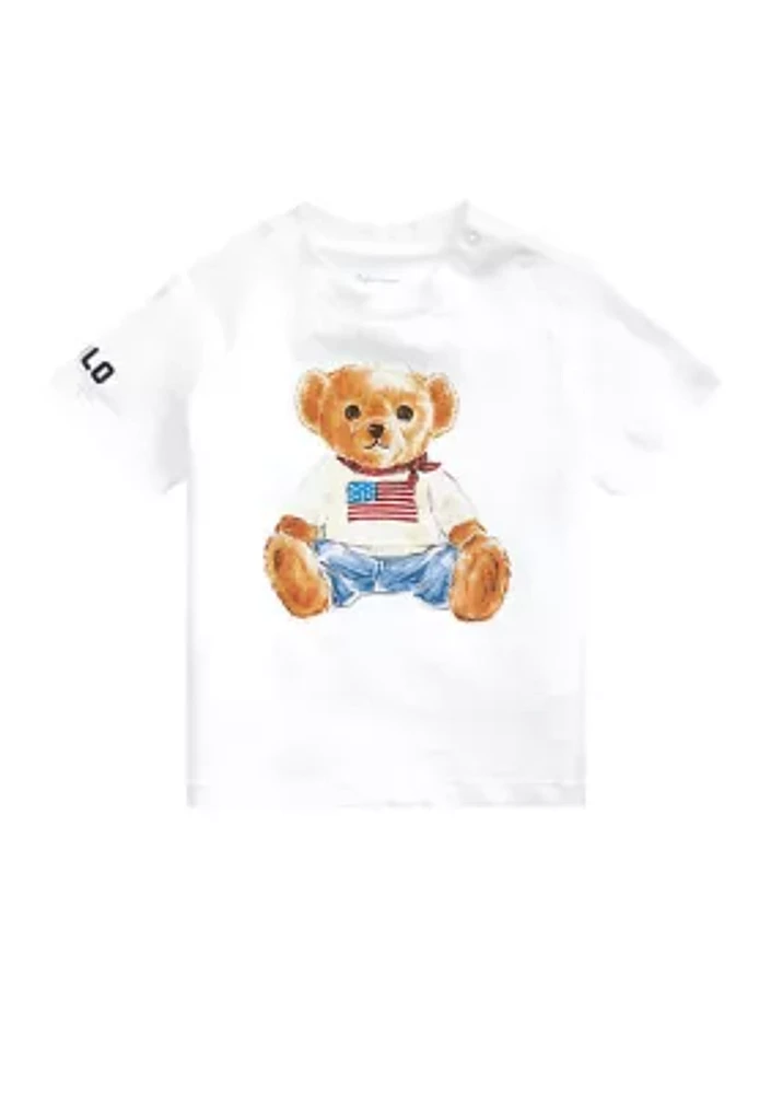 Baby Boys Jersey Bear Graphic T-Shirt