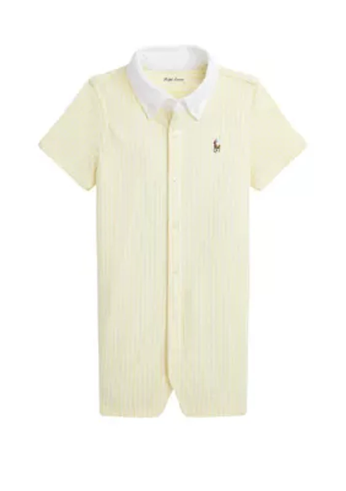 Baby Boys  Color-Blocked Mesh Polo Dress & Bloomer