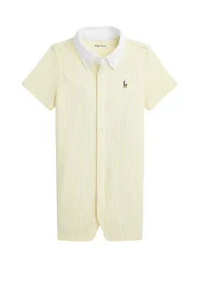 Baby Boys  Color-Blocked Mesh Polo Dress & Bloomer