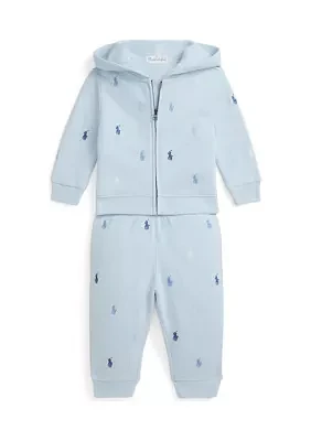 Baby Boys Polo Pony Fleece Hoodie & Pants Set