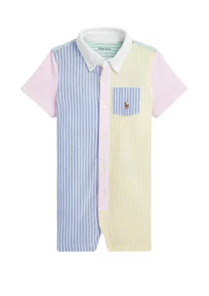 Baby Boys  Knit Oxford Fun Shortall