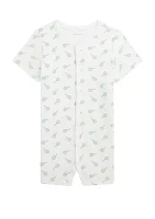 Baby Boys Tennis-Print Cotton Interlock Shortall