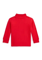 Baby Boys Cotton Interlock Quarter Zip Pullover Sweatshirt